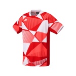 Yonex Badminton T-shirt Crew Neck Tournament (official shirt of the national team) 2025 red men's